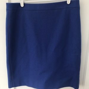 J Crew  periwinkle wool pencil skirt